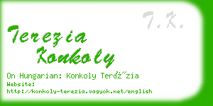 terezia konkoly business card